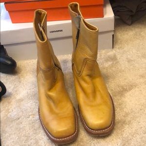 Frye Mid Ankle Tan Boots